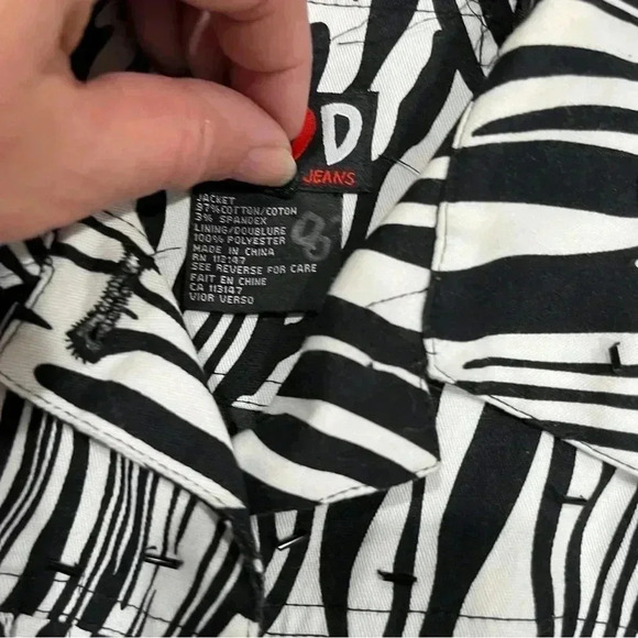 Redd zebra print embellished button front statement jacket size 8 - Picture 2 of 9
